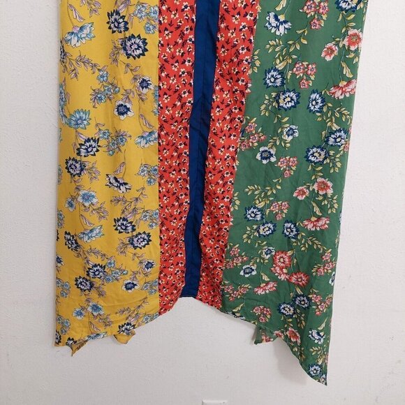 Mile Gabrielle VTG Sleeveless Shift Hankerchief Dress Multicolor Mixed Print M - Picture 8 of 12